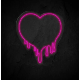 Melting Heart Neon Sign