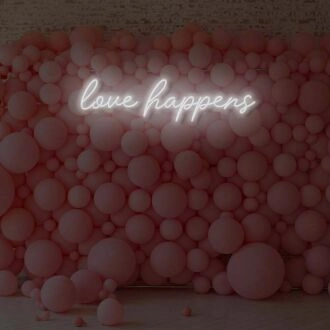 Love Happens LED Neon Sign