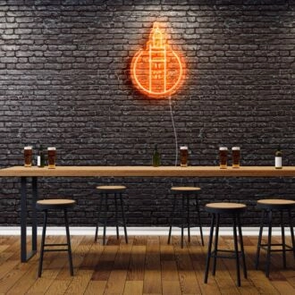 Neonzeichen Stadt-Ikone Marrakesch