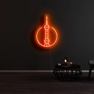 Neonschild der Stadtikone Shanghai