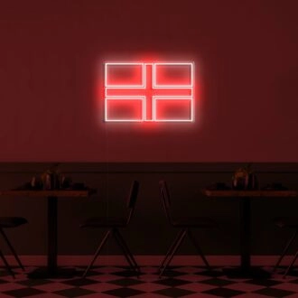 England Flag Neon Sign