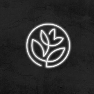 Blumensymbol-Neonschild