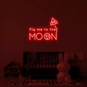Fly Me To The Moon V1 Neon Sign