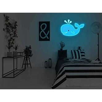 Whale Neon Sign