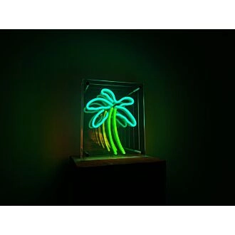 Palm Tree Infinity Mirror Neon Sign