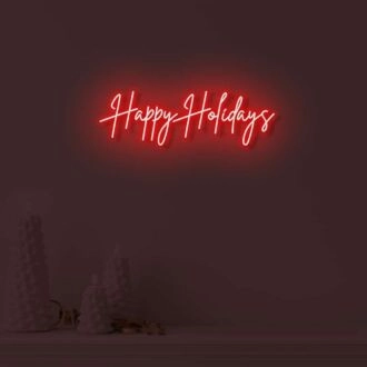 Happy Holidays LED illuminated sign