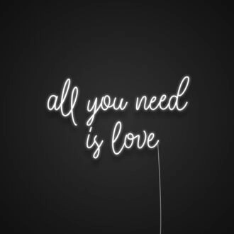 All You Need Is Love V2 Neon Sign