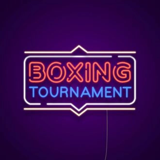 Boxing Tournament Neon Sign