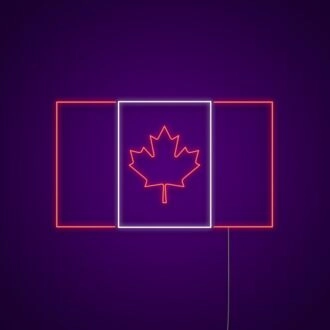 Kanada-Flagge Leuchtschild