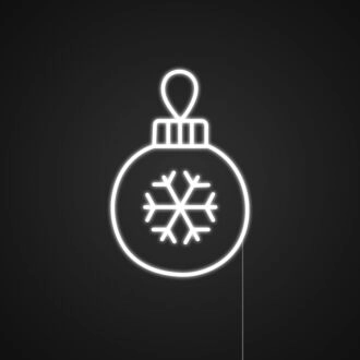 Christmas Ball Snowflake Neon Sign