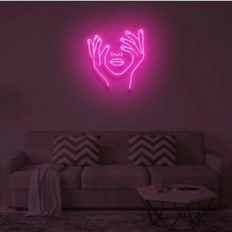LEAN ON ME" LED Neon Sign