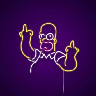 Homer Simpson Neonschild