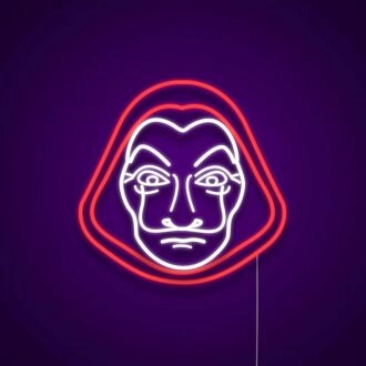 Money Heist Mask Neon Sign