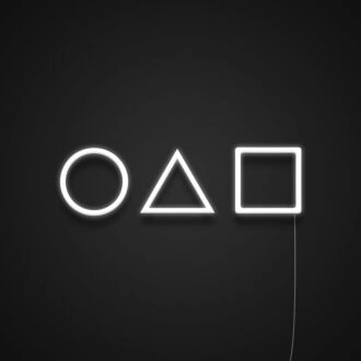 Tintenfisch-Spiel Logo Neonschild