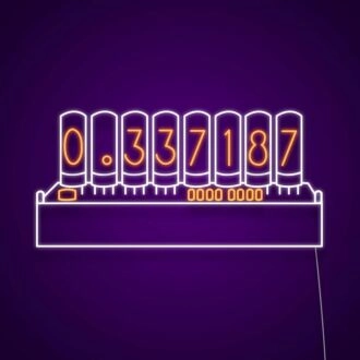 Steins Gate Divergence Meter Neon Sign
