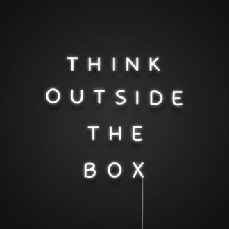 Think Outside The Box Neon Sign