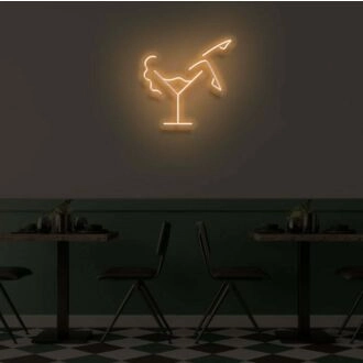 MARTINI-GLAS LED-Neonschild