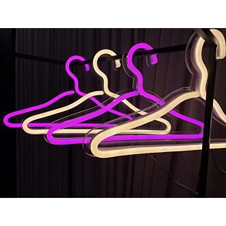 Clothes Hanger Pack of 4 Neon Sign