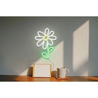 Gänseblümchen-Neonzeichen