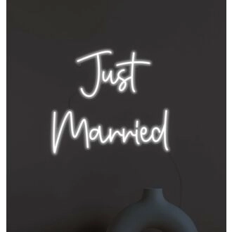 Just Married Neon Sign