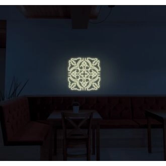 Neonfliesen Neonschild