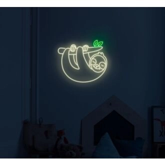 Süßes Faultier Neonschild