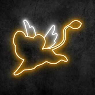 Wächter des Karten-Neonschildes