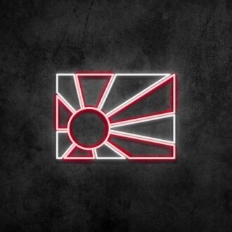 Aufgehende Sonne Japans Neonschild