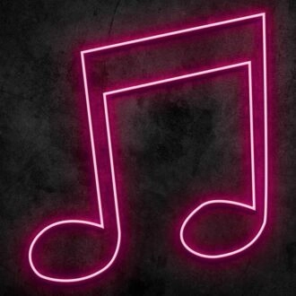 Sechzehntelnote-Neonschild