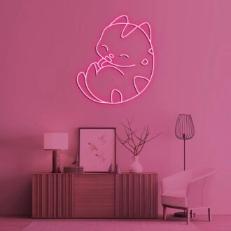Cute Kitty V1 Neon Sign