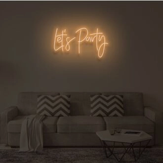 "LET'S PARTY"LED Neon Sign