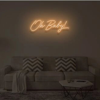 OH BABY V2" LED Neon Sign