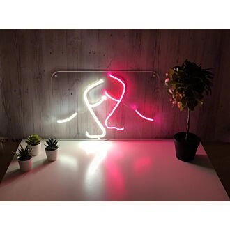 2 faces – Led neon sign