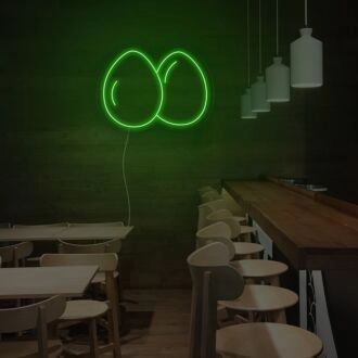 2 Eggs Neon Sign