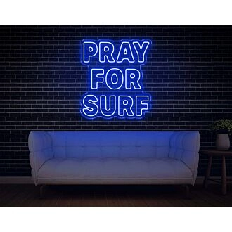 Pray For Surf LED Neon Sign v2
