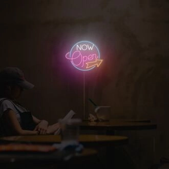 Now Open Indicator Neon Sign