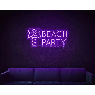 Beach Party LED Neon Sign