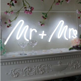 Mr + Mrs Led Neon