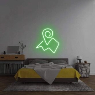 Karte" Neon-Schild