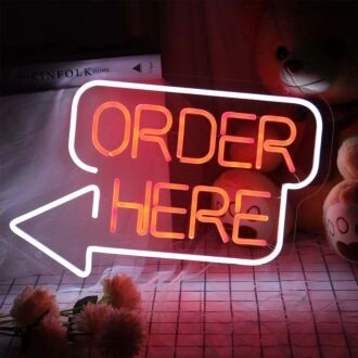 Open Here Neon Sign