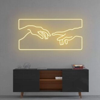 Creation of Adam Neon Sign