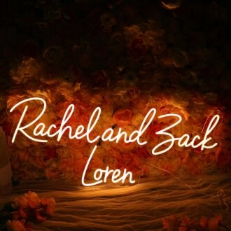 Rachel And Back Loren Neon Sign
