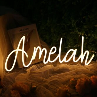 Amela Yellow Neon Sign