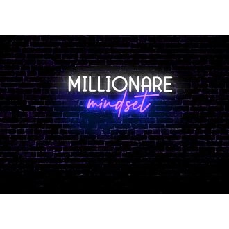Millionaire Mindset LED Neon Sign