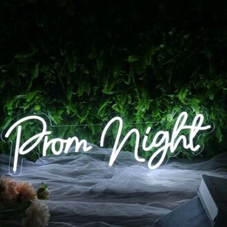 Prom Night White Neon Sign