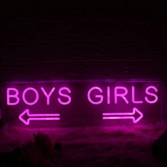 Boys' and girls' directions Neon Sign
