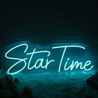Star Time Blue Neon Sign