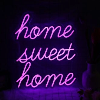 Home Sweet Home Pink Neon Sign