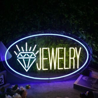 Jewelry With Shining Diamond Custom Neon Sign