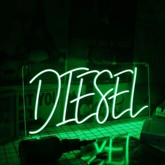 DIESEL Green Custom Neon Sign
